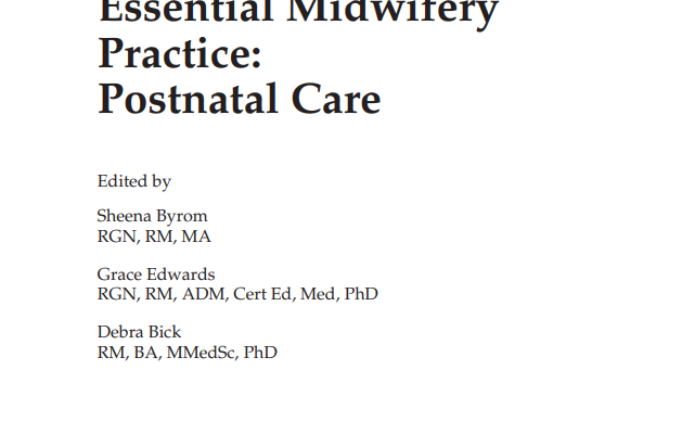 Essential Midwifery Practice: Postnatal Care