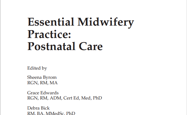 Essential Midwifery Practice: Postnatal Care